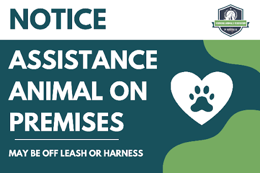 Assistance Animal On Premises Logo