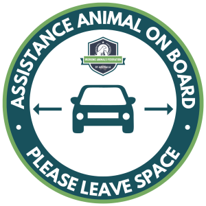 Assistance Animal on Board Sticker