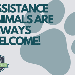Assistance Animals Welcome Sticker