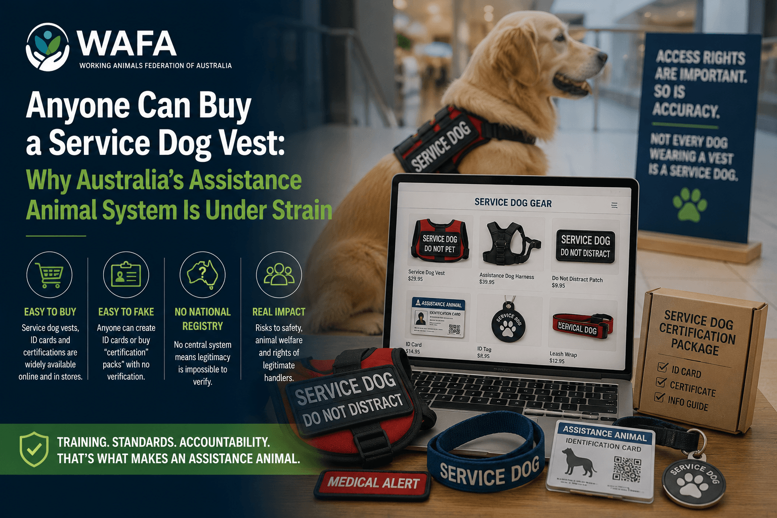 Anyone Can Buy a Service Dog Vest: Why Australia’s Assistance Animal System Is Under Strain